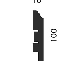 Артикул AP77, 100X16X2400 с пазом, Напольные плинтусы, Cosca в текстуре, фото 1