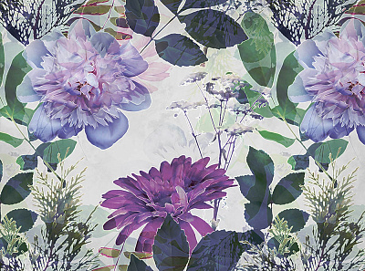 Фотообои Floreale 4, ЦВЕТОЧНЫЙ / FLOREALE, Wall street