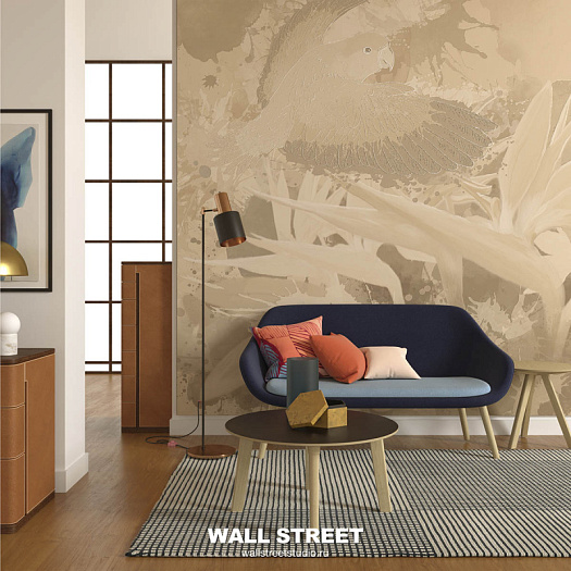 Фотообои в интерьере артикул Birdly 2, BIRDLY, Wall street