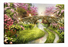 Панно с изображением природы Design Studio 3D 5D 1 модуль Сказочный мостик