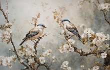 Design Studio 3D Chinoiserie birds AG-CB-012